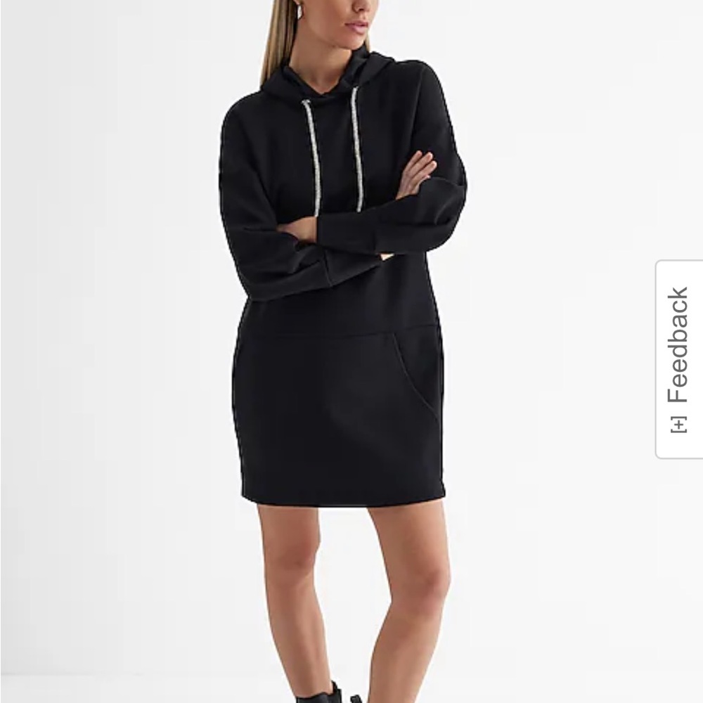 Embellished Hoodie Dress NWT Express